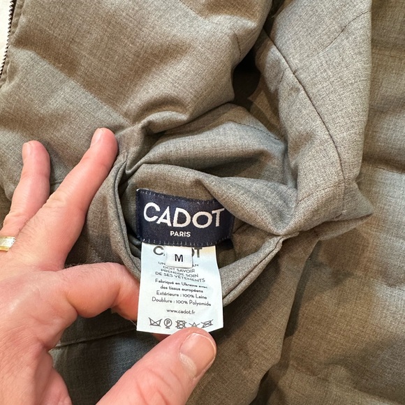 Luxury designer reversible down feather vest by Cadot Paris - Picture 4 of 5